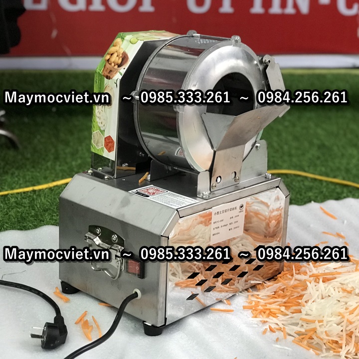 Máy thái lát, thái sợi cà rốt khoay tây điện