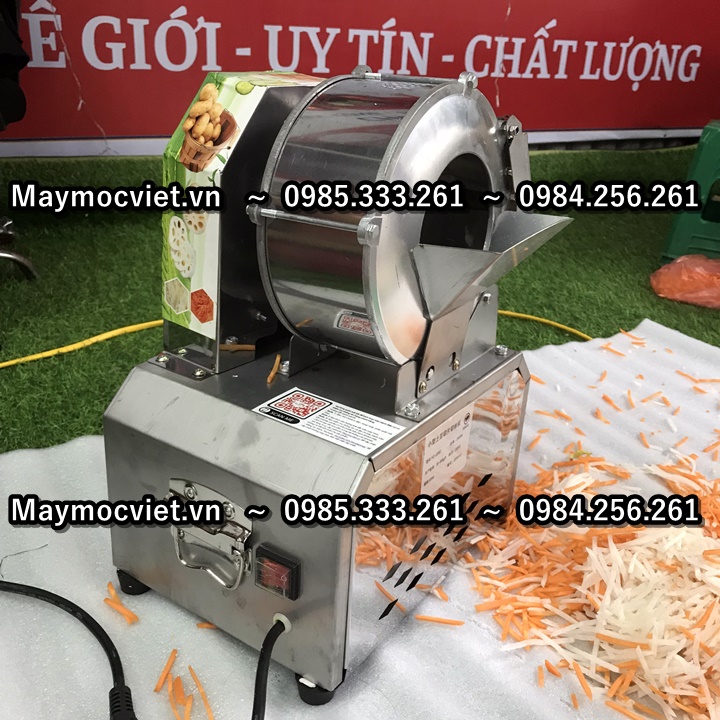 Máy thái lát, thái sợi cà rốt khoay tây điện