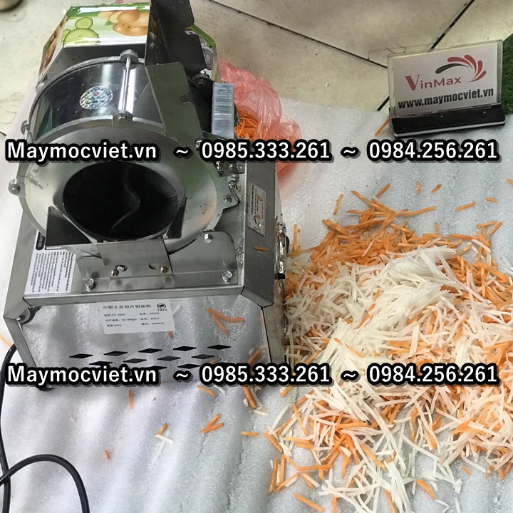 Máy thái lát, thái sợi cà rốt khoay tây điện