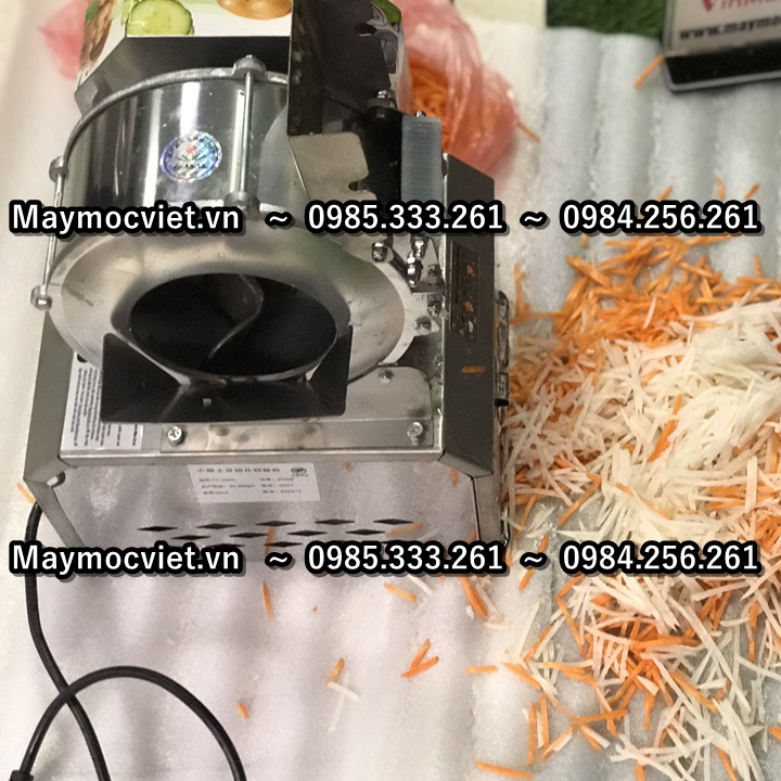 Máy thái lát, thái sợi cà rốt khoay tây điện