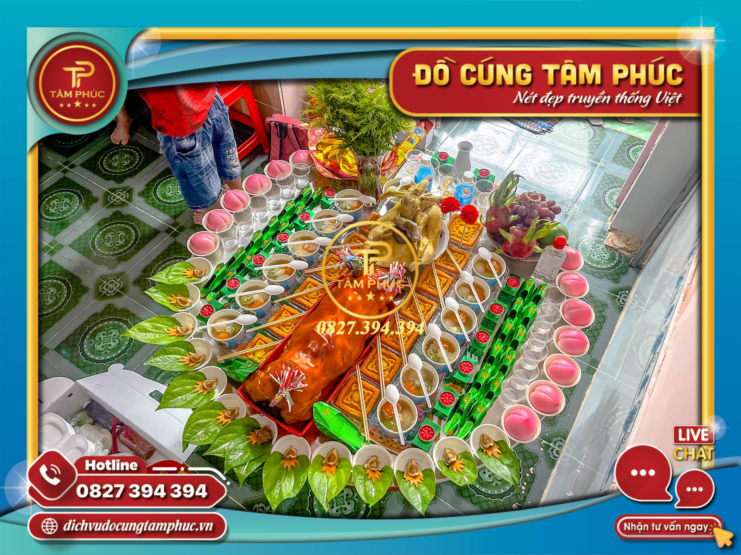 Dịch vụ mâm cúng Mụ cho các bé gói vip 2.