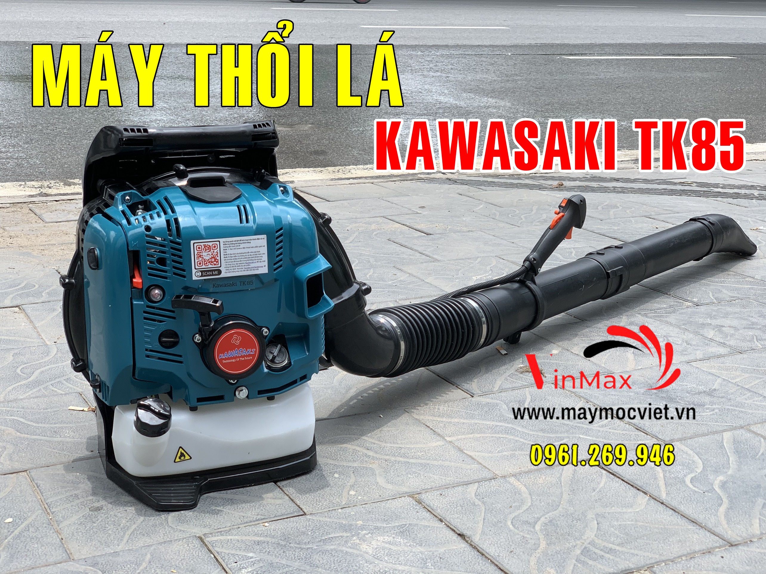 Máy thổi lá thổi bụi chạy xăng Kawasaki TK85