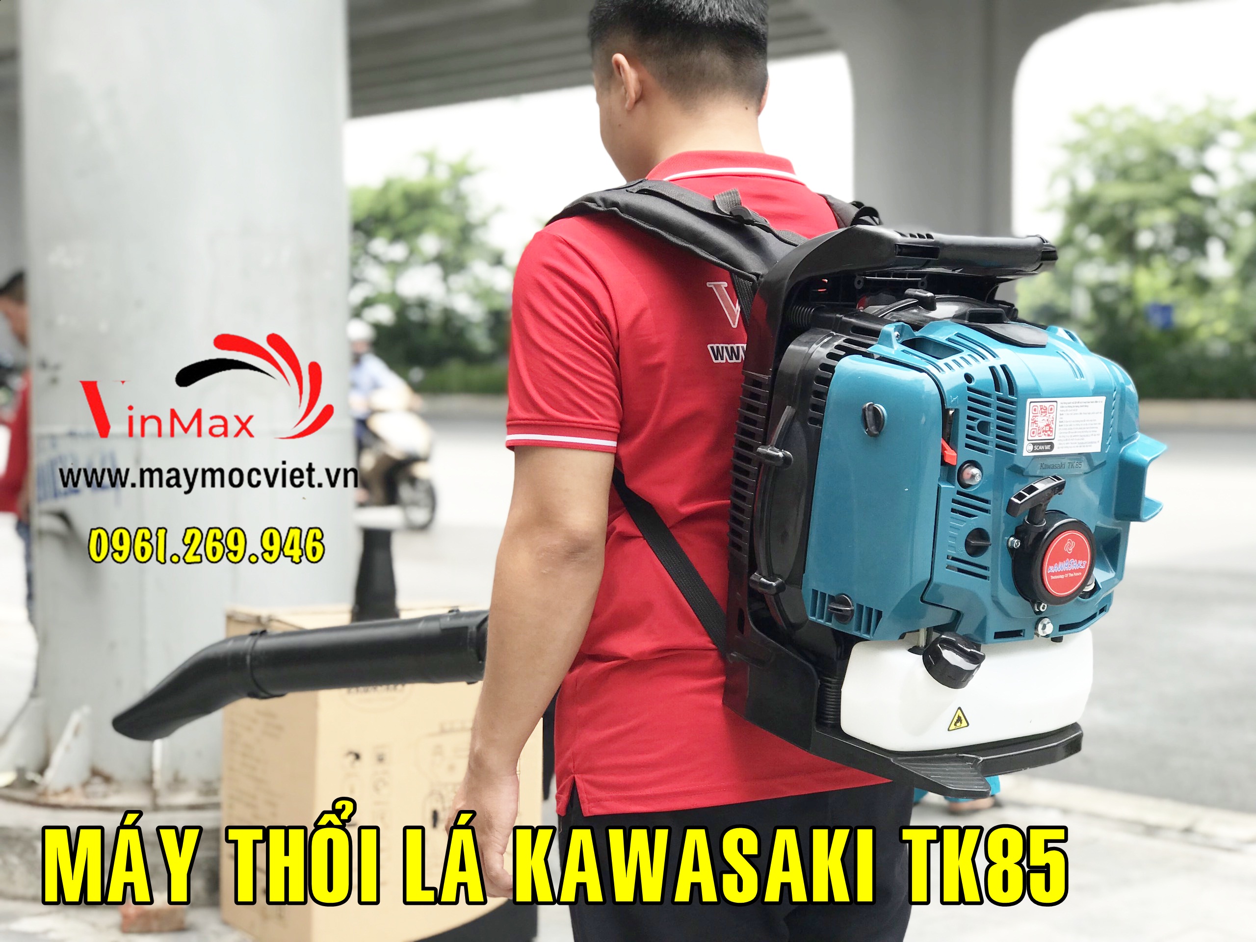 Máy thổi lá thổi bụi chạy xăng Kawasaki TK85