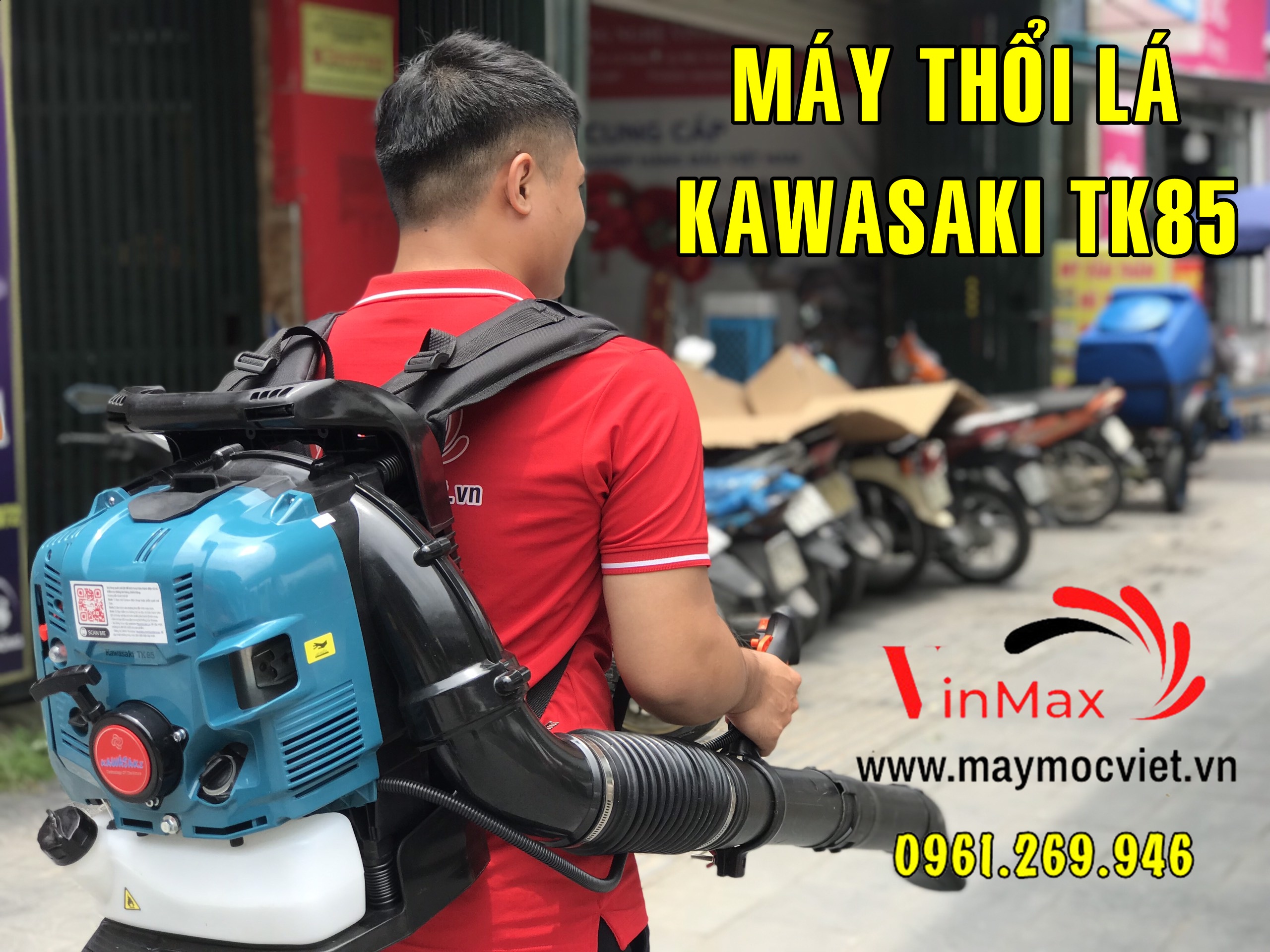 Máy thổi lá thổi bụi chạy xăng Kawasaki TK85