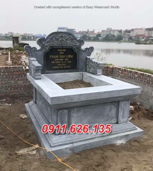 Bán mẫu mộ tam cấp đá nguyên khối tự nhiên cao cấp tại Lâm Đồng 50