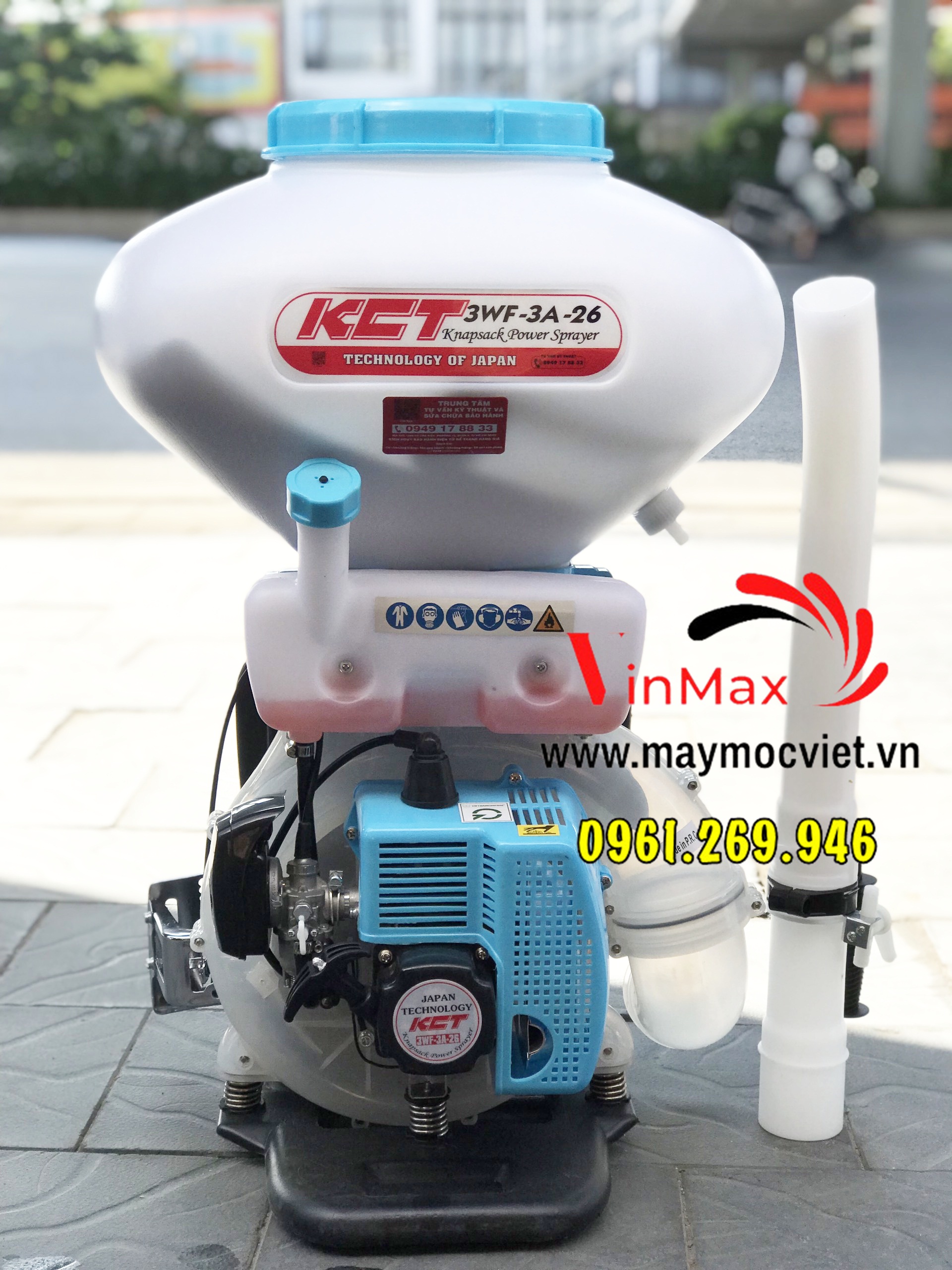 Máy phun thuốc 3 chức năng KCT 3WF-3A-26 bình 26L động cơ 2 thì