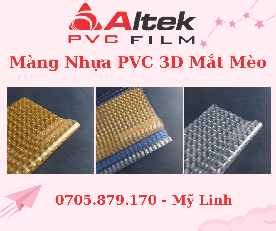 Bán Màng Nhưa PVC Dẻo 3D Mắt Mèo tại Tp.HCM