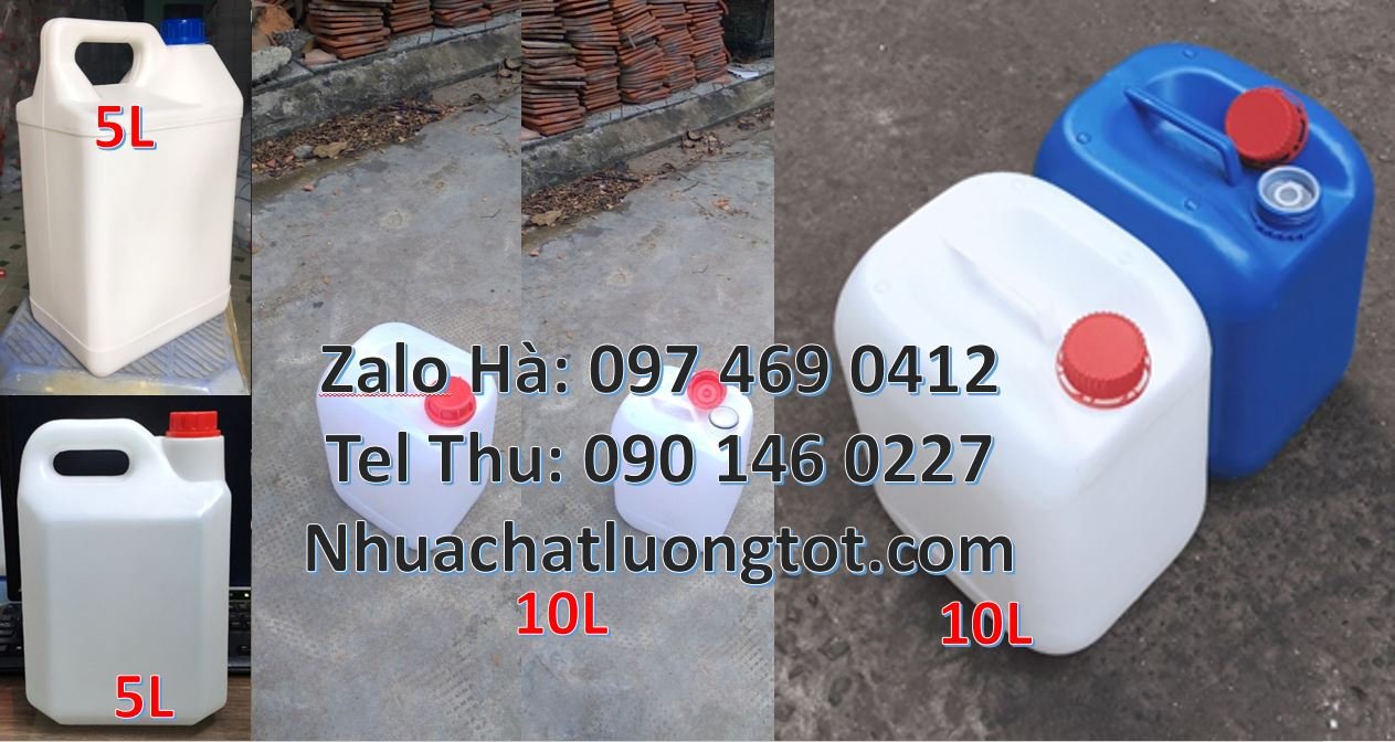 Bán can nhựa 10l có nắp thoát khí giá rẻ,ca nhựa 5l đựng nước tẩy rửa