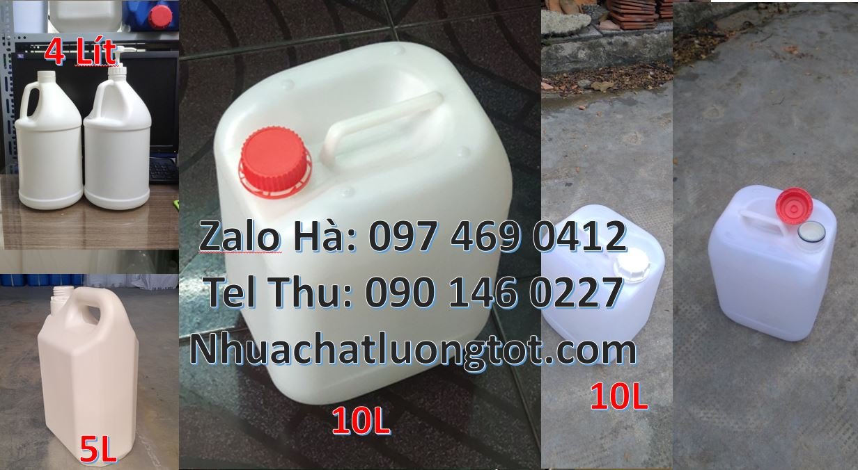 Bán can nhựa 10l có nắp thoát khí giá rẻ,ca nhựa 5l đựng nước tẩy rửa