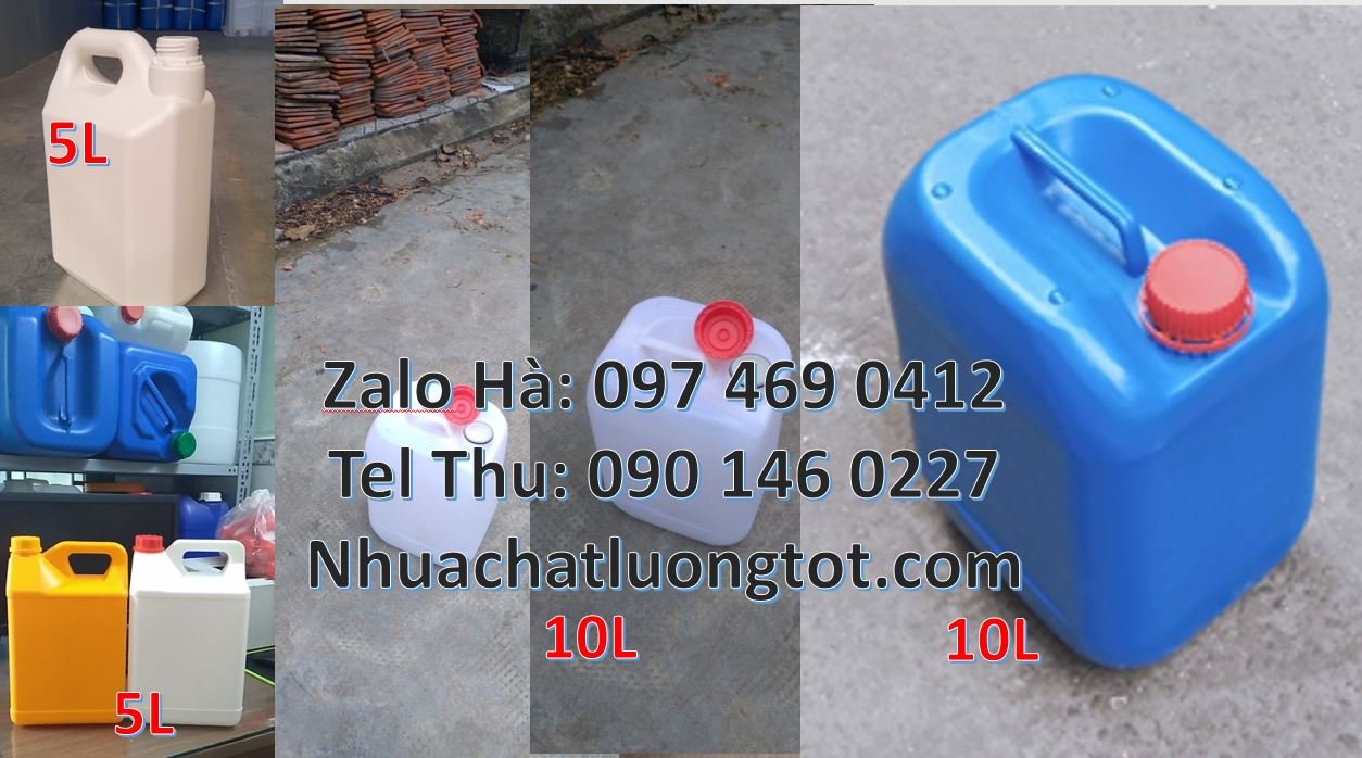 Bán can nhựa 10l có nắp thoát khí giá rẻ,ca nhựa 5l đựng nước tẩy rửa