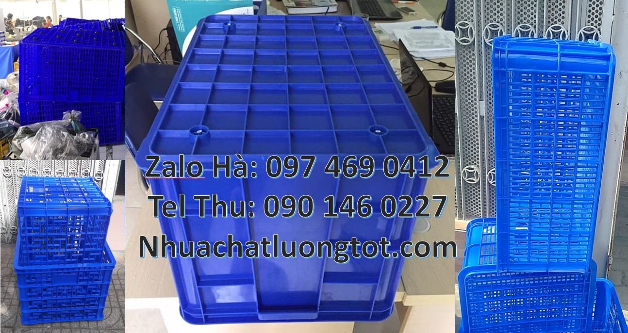 Bán sóng nhựa công nghiệp có 24 bánh xe, sóng nhựa đựng hoa quả rau củ