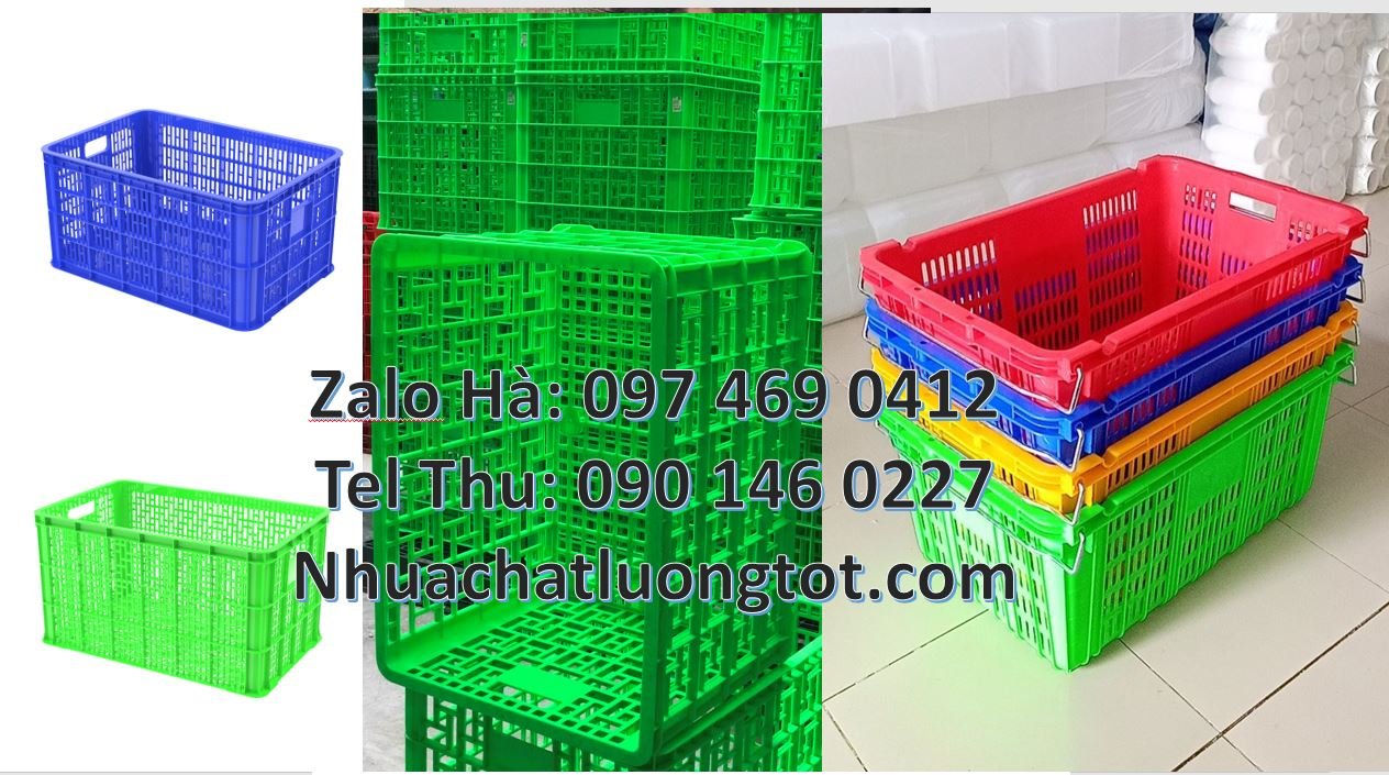 Bán sóng nhựa công nghiệp có 24 bánh xe, sóng nhựa đựng hoa quả rau củ