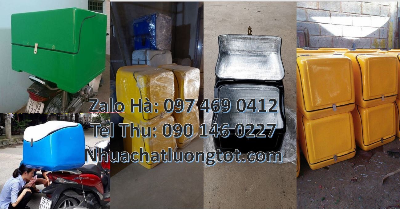 Bán thùng giao hàng đằng sau xe máy,thùng giao hàng tiết kiệm giá rẻ h