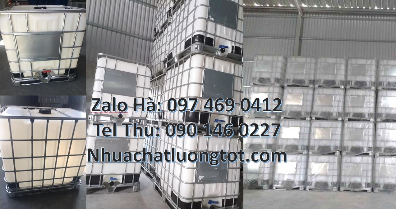 Bán tank nhựa 1000l có nắp chiết rót,thùng nhựa 1000l màu trắng có khu