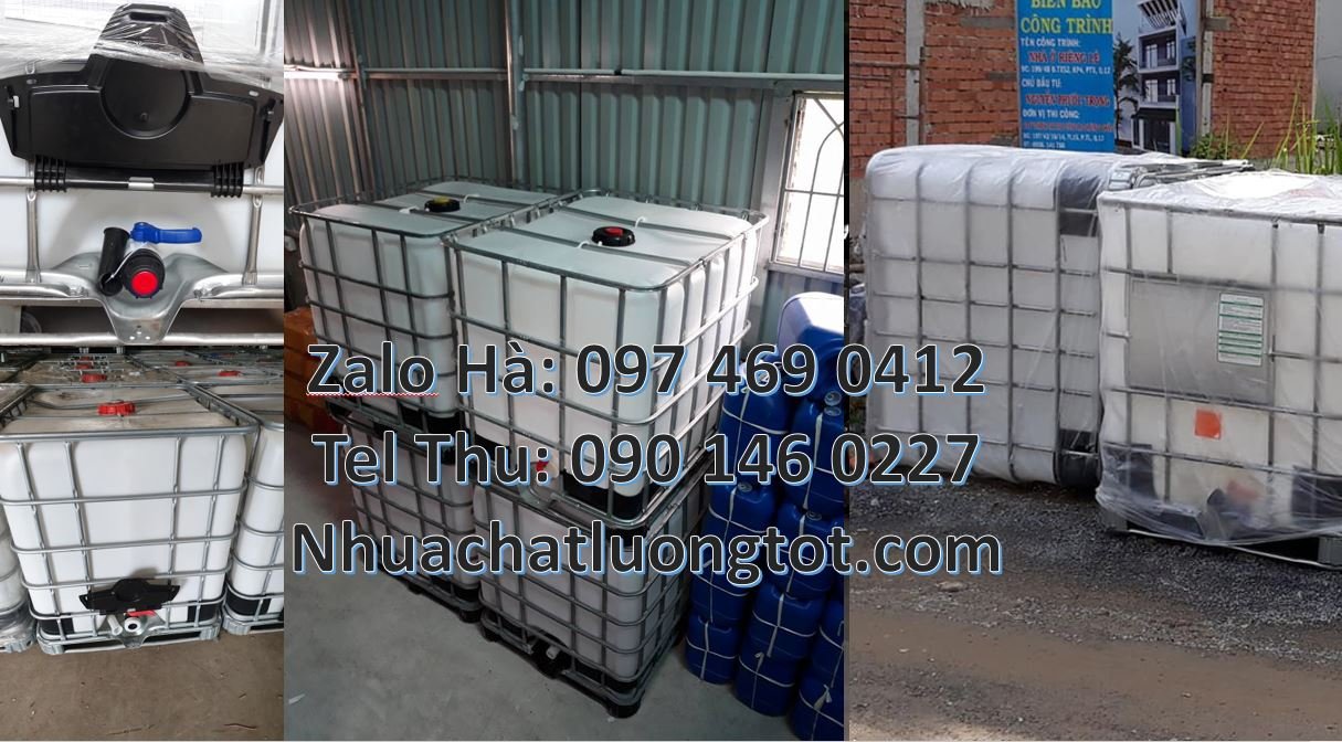 Bán tank nhựa 1000l có nắp chiết rót,thùng nhựa 1000l màu trắng có khu