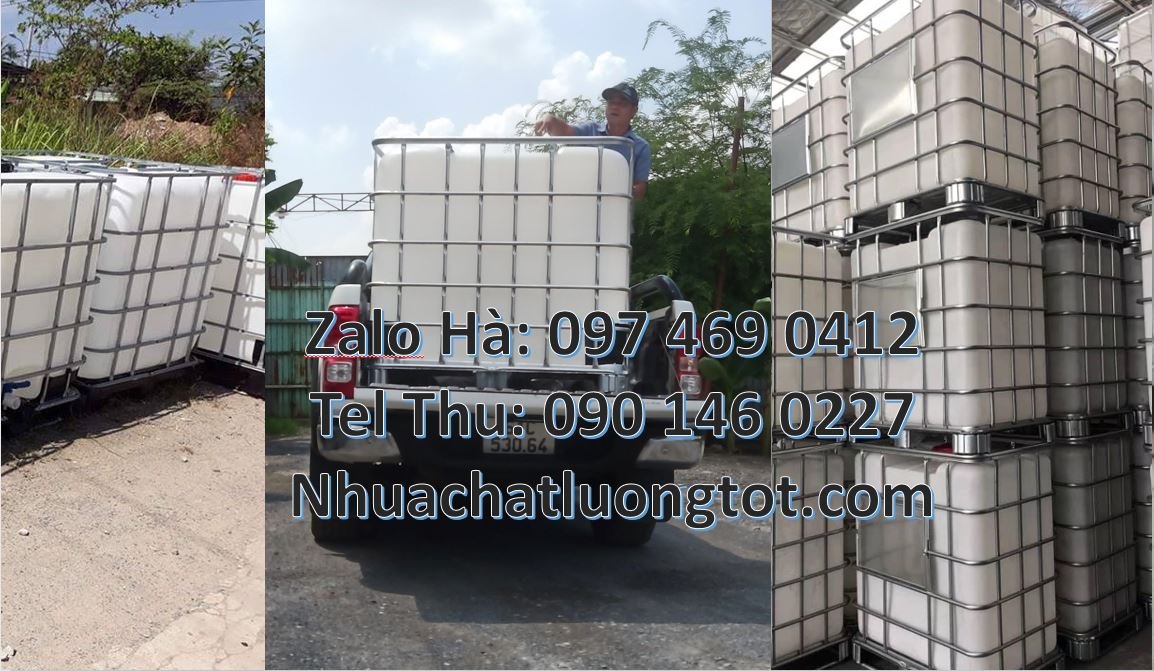 Bán tank nhựa 1000l có nắp chiết rót,thùng nhựa 1000l màu trắng có khu