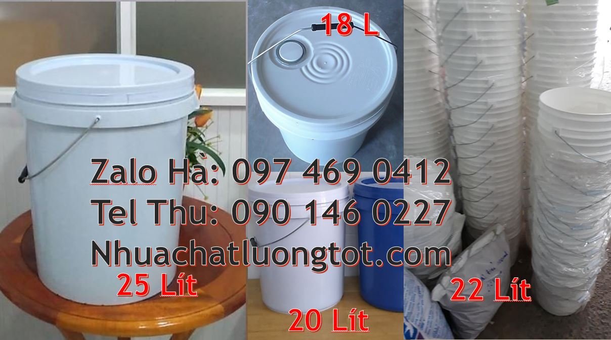 bán thùng đựng sơn 10l có nắp đậy,thùng sơn 20l có quai sắt giá rẻ hcm