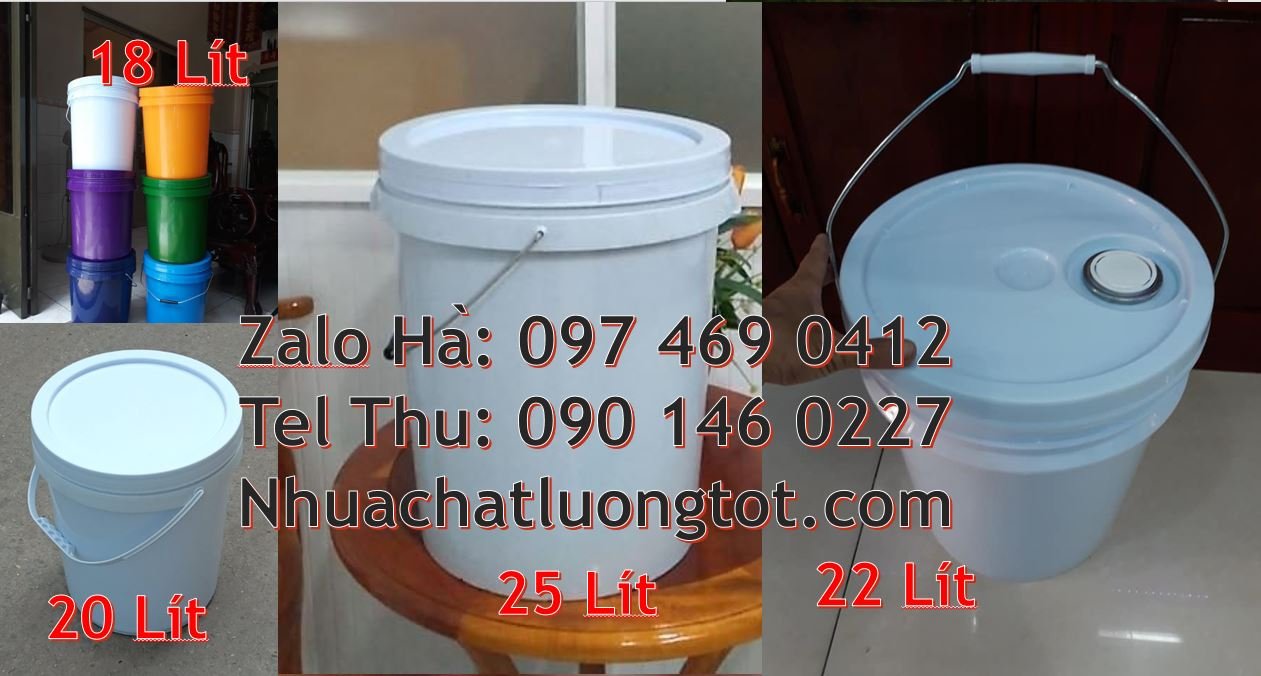 bán thùng đựng sơn 10l có nắp đậy,thùng sơn 20l có quai sắt giá rẻ hcm