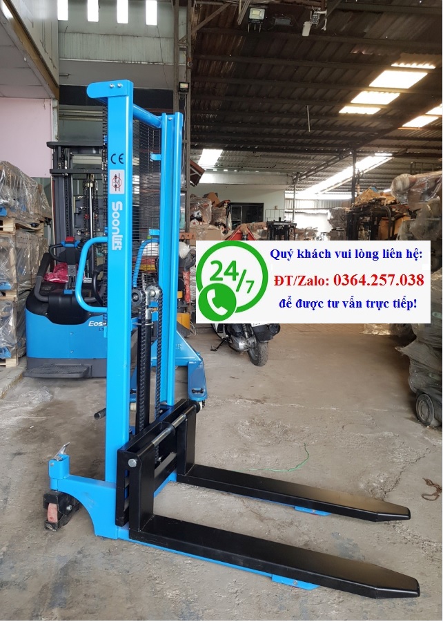 Xe nâng tay cao tải trọng 1500kg nâng cao 1.6m hãng Soonlifft