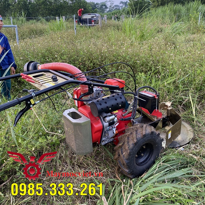 Máy cắt cỏ voi mâm xoay, dọn cỏ sân vườn trang trại động cơ Nhật BM91