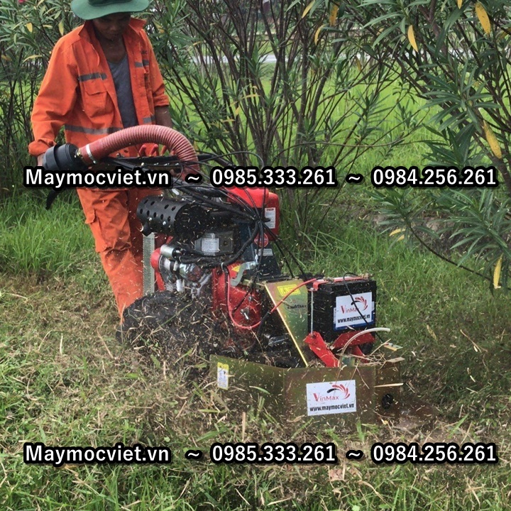 Máy cắt cỏ mâm xoay KAWASAKI BM91 động cơ 12 HP