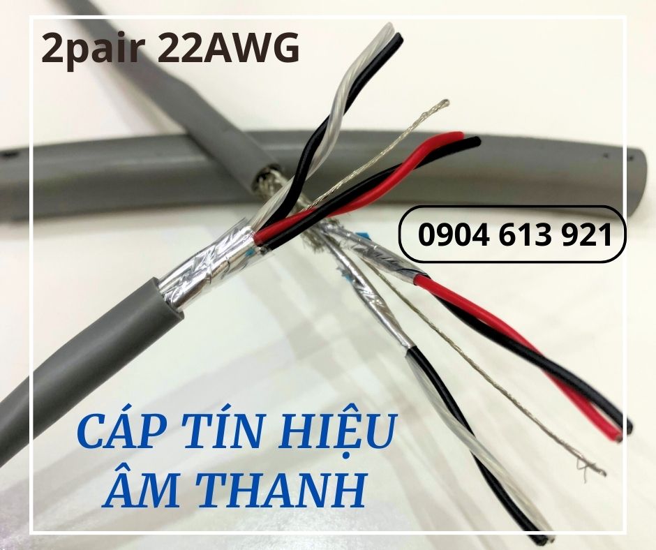 Cáp tín hiệu âm thanh chống nhiễu 2 pair 20AWG Altek Kabel
