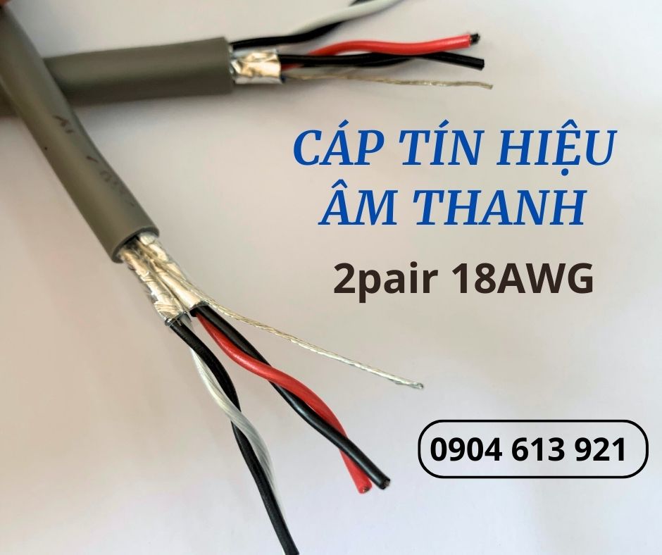 Cáp tín hiệu âm thanh chống nhiễu 2 pair 20AWG Altek Kabel