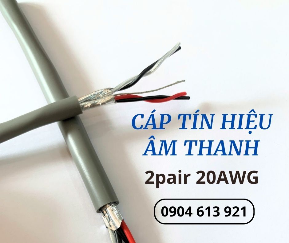 Cáp tín hiệu âm thanh chống nhiễu 2 pair 20AWG Altek Kabel