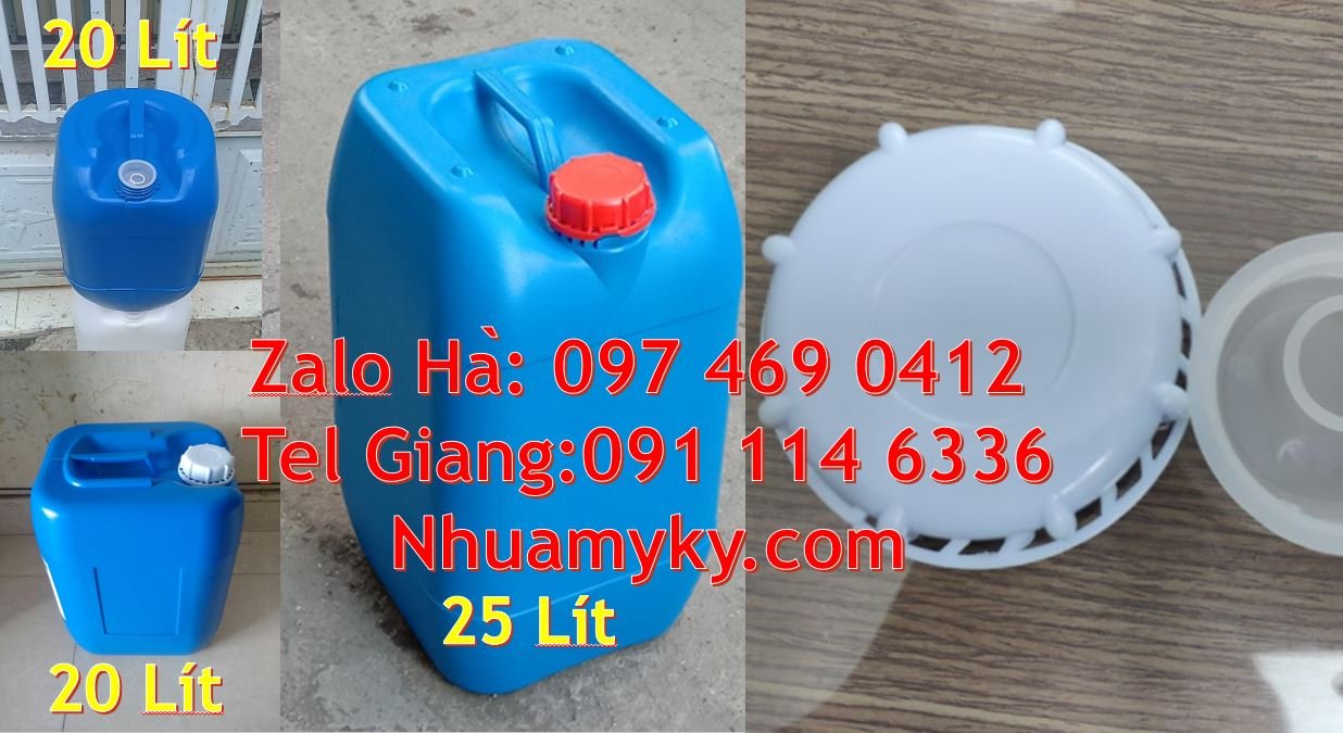 Bán can nhựa 25l có nắp thoát khí,can nhựa 20l đựng xăng dầu chất lỏng