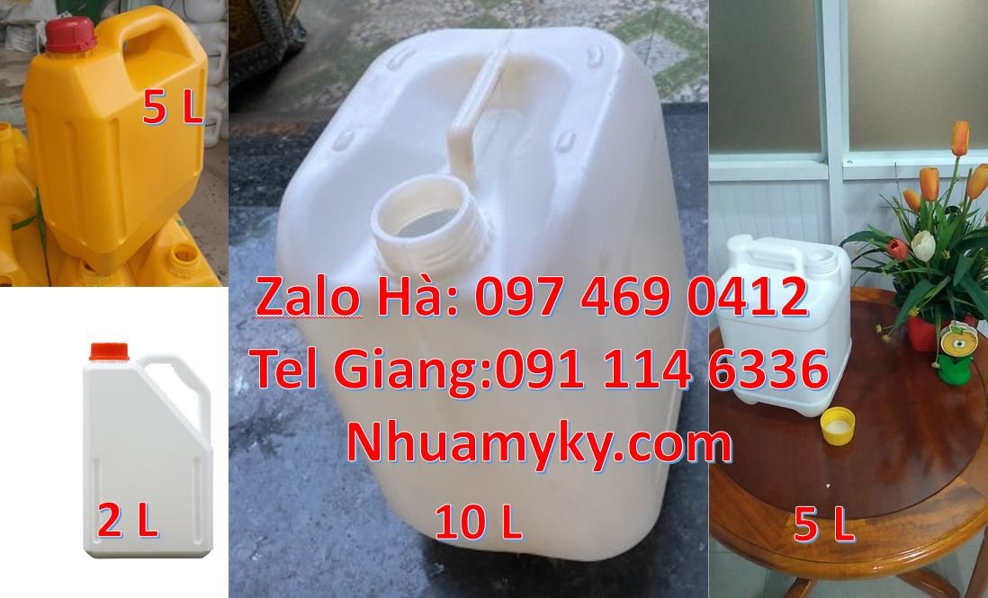 Bán can nhựa 10l có nắp thoát khí nước mắm,can nhựa 5l đựng nước dầu