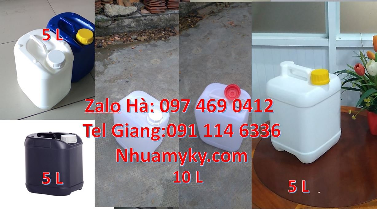 Bán can nhựa 10l có nắp thoát khí nước mắm,can nhựa 5l đựng nước dầu