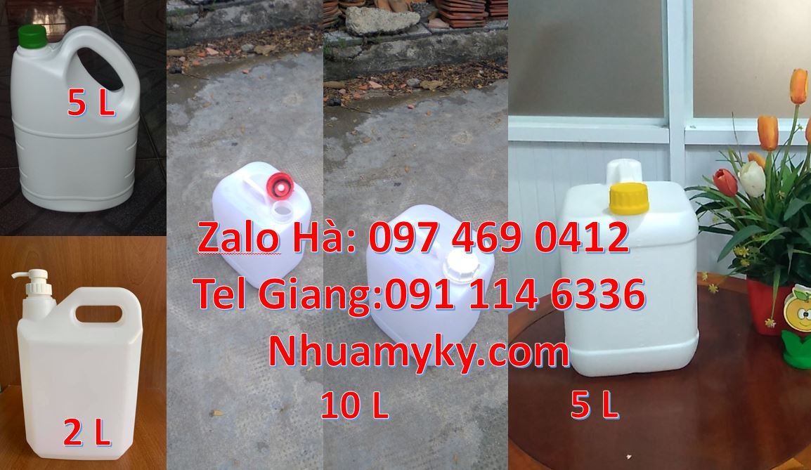 Bán can nhựa 10l có nắp thoát khí nước mắm,can nhựa 5l đựng nước dầu