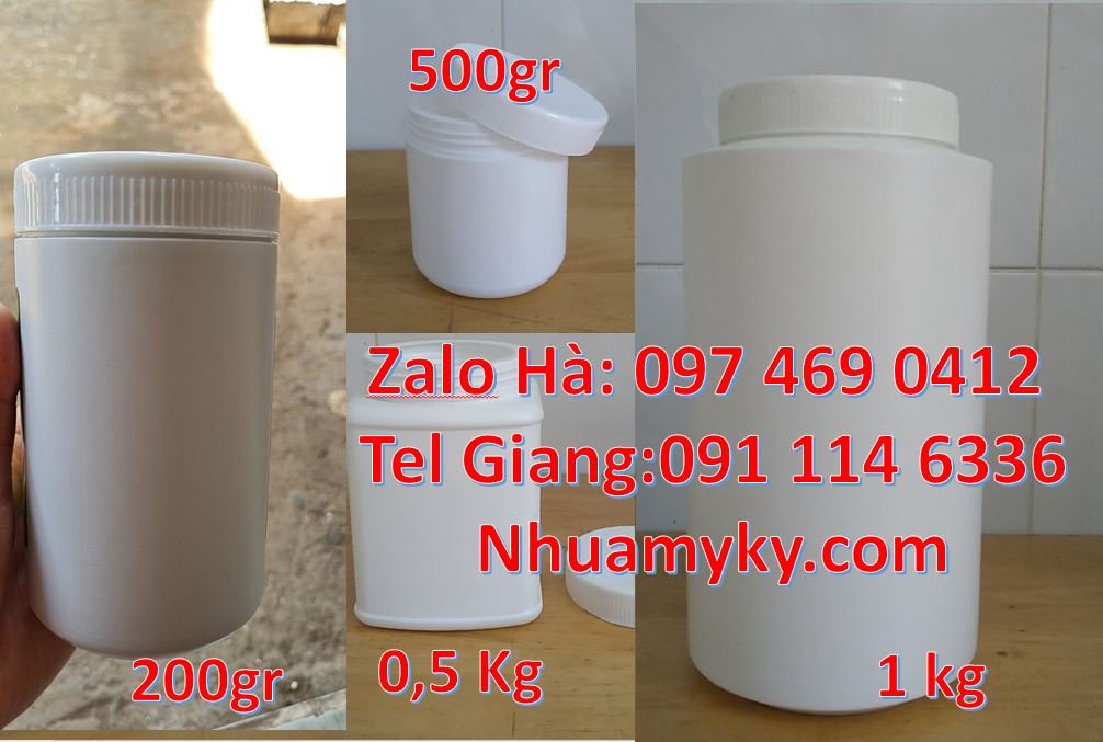 Bán hũ nhựa 500g đựng vừng lạc,hũ nhựa 100g đựng dầu vừng,hũ nhựa 0.5k