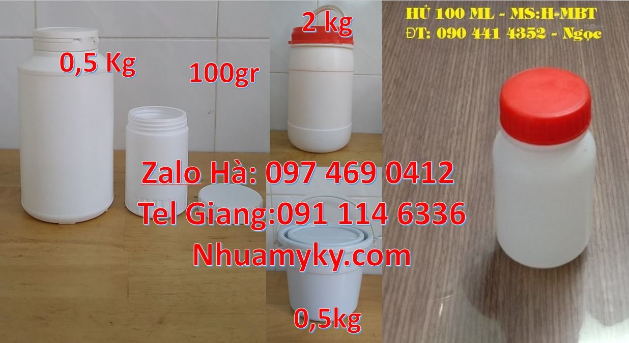 Bán hũ nhựa 500g đựng vừng lạc,hũ nhựa 100g đựng dầu vừng,hũ nhựa 0.5k