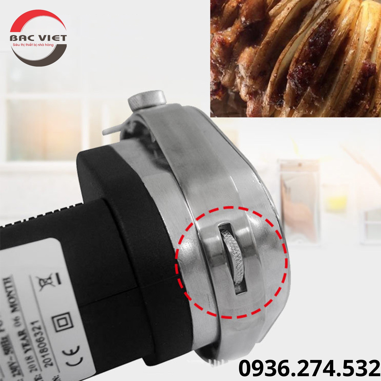 Đối tác đáng tin cậy: Máy cắt thịt doner kebab có dây