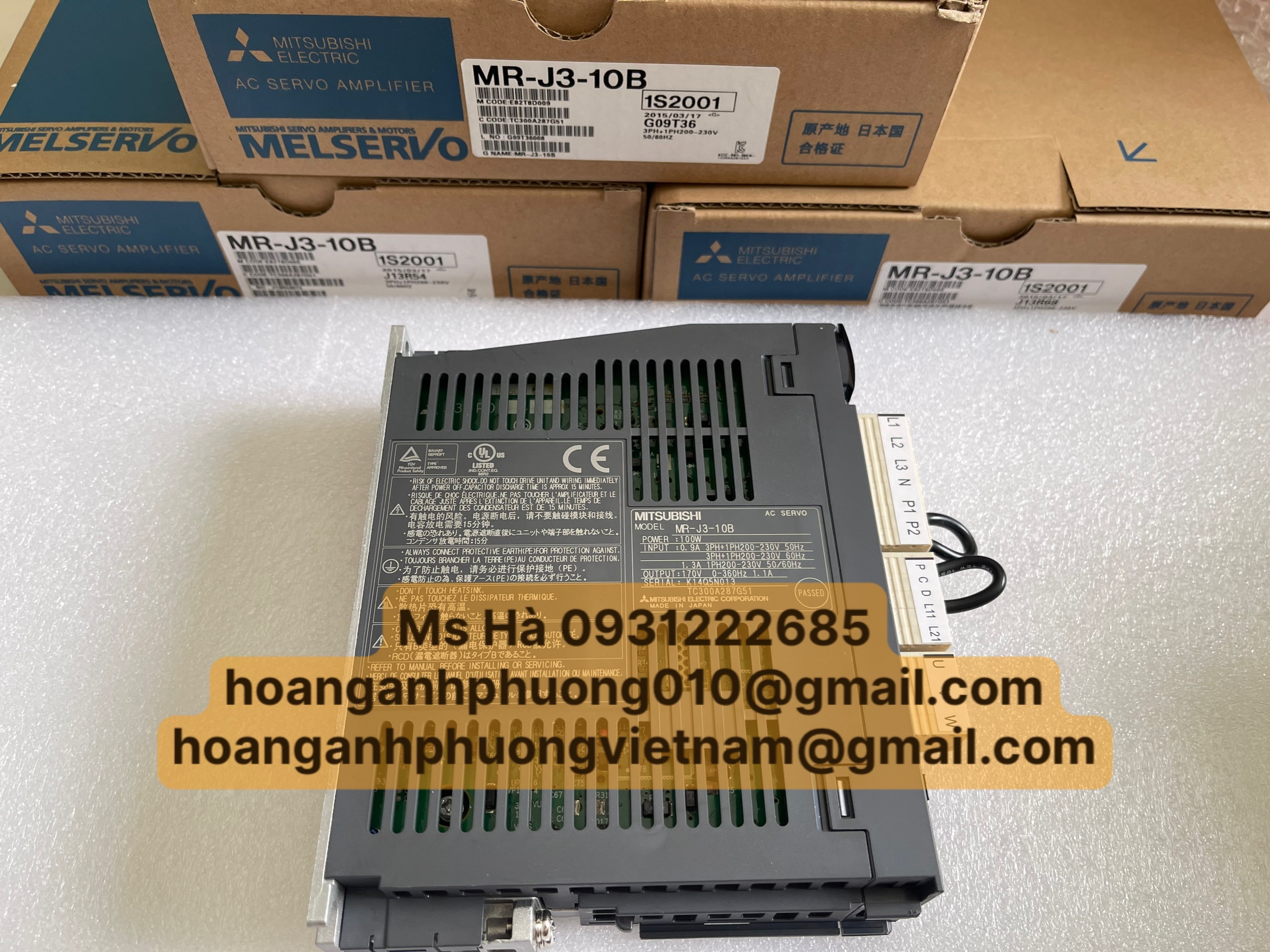 Dòng J3 series giá tốt MR-J3-10B hãng mitsubishi - mới 100%