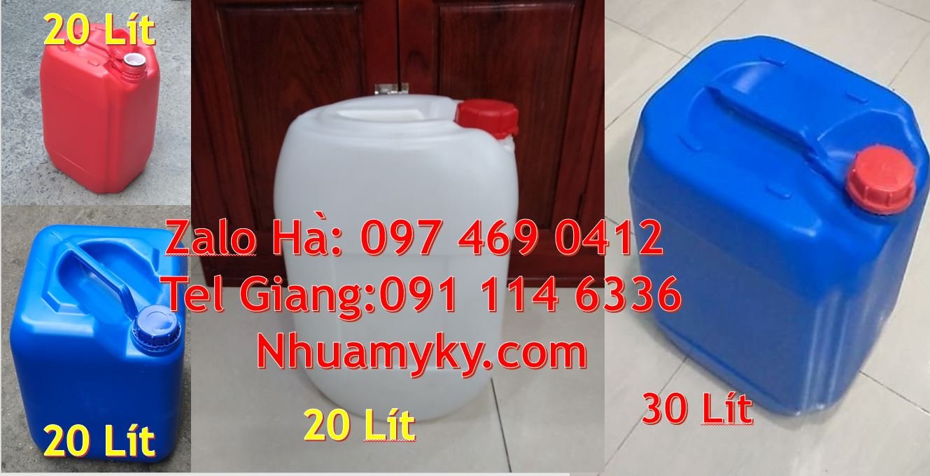 bán can nhựa 30l có nắp thoát khí đựng xăng dầu, can nhựa 18l đựng sơn