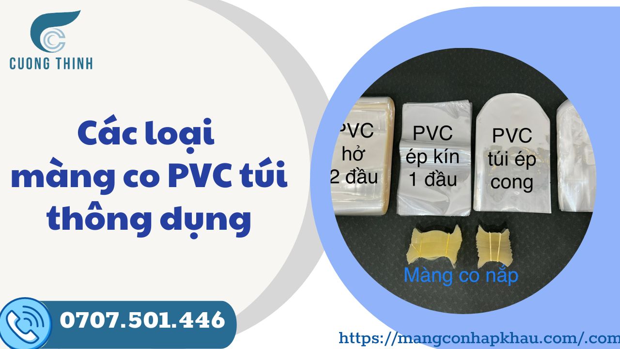 bán màng co túi pvc các loại cắt hở 2 đầu 1 ép cong
