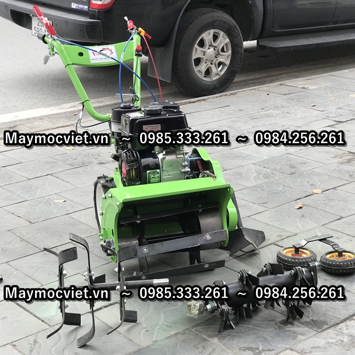 Máy cắt cỏ trục băm kèm chức năng xới sạc cày đất KAWASAKI VMDN40