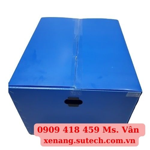 Thùng nhựa pp danpla đáy xếp gọn 600x500x400(mm)