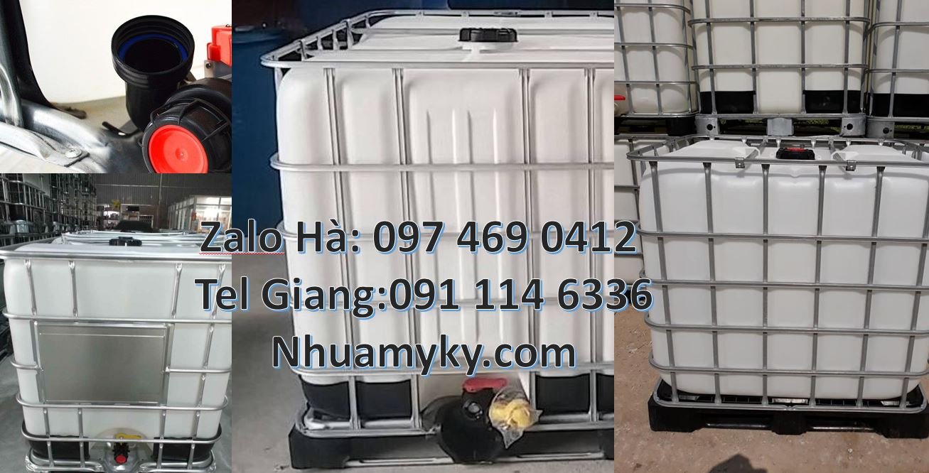 Bán tank nhựa 1000l có nắp chiết đựng hóa chất công nghiệp,thùng nhựa