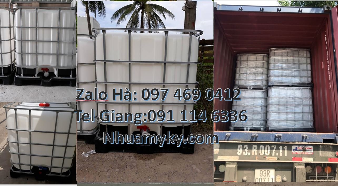 Bán tank nhựa 1000l có nắp chiết đựng hóa chất công nghiệp,thùng nhựa