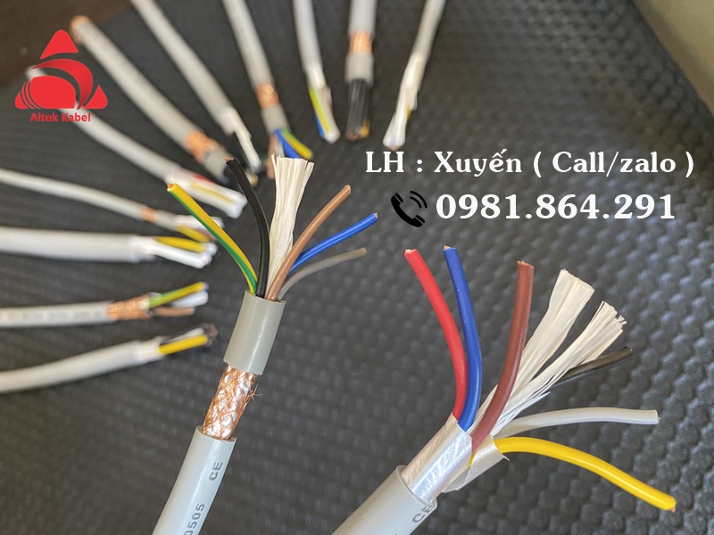 Chuyên cáp điều khiển 6x1.0mm2 chống nhiễu hãng Altek Kabel