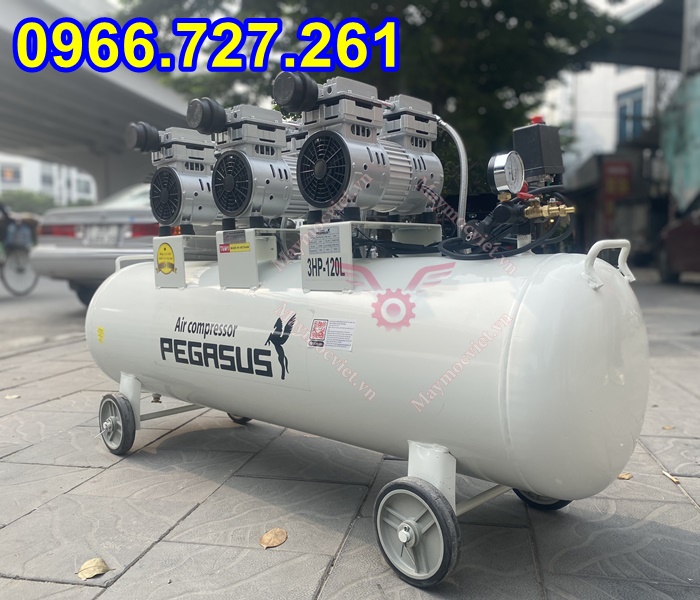 Máy nén khí không dầu Pegasus TM-OF750x3-120L 3Hp