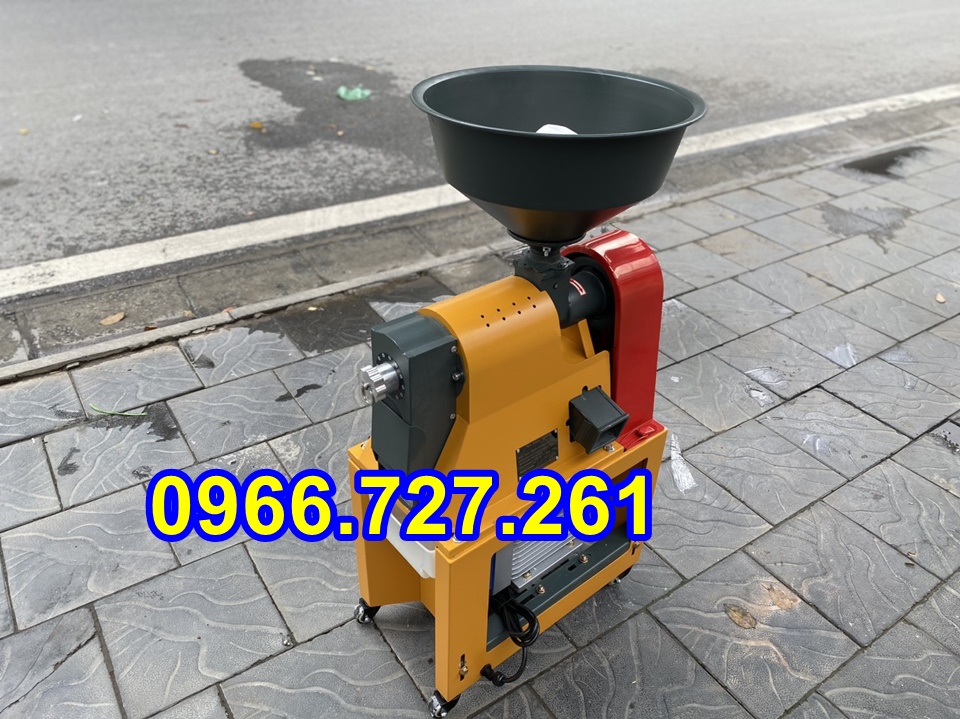 Máy xát gạo mini liên hoàn, vỡ hạt ngô Vinmax YL40