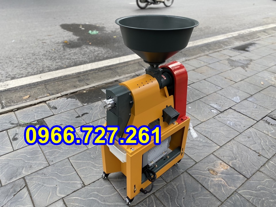 Máy xát gạo mini liên hoàn, vỡ hạt ngô Vinmax YL40