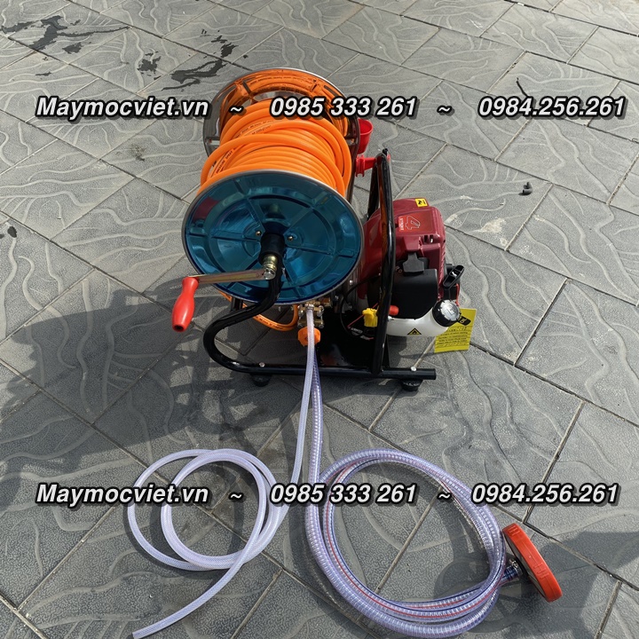 Máy phun thuốc gắn rulo cuốn dây GX35 bảo hành 12 tháng