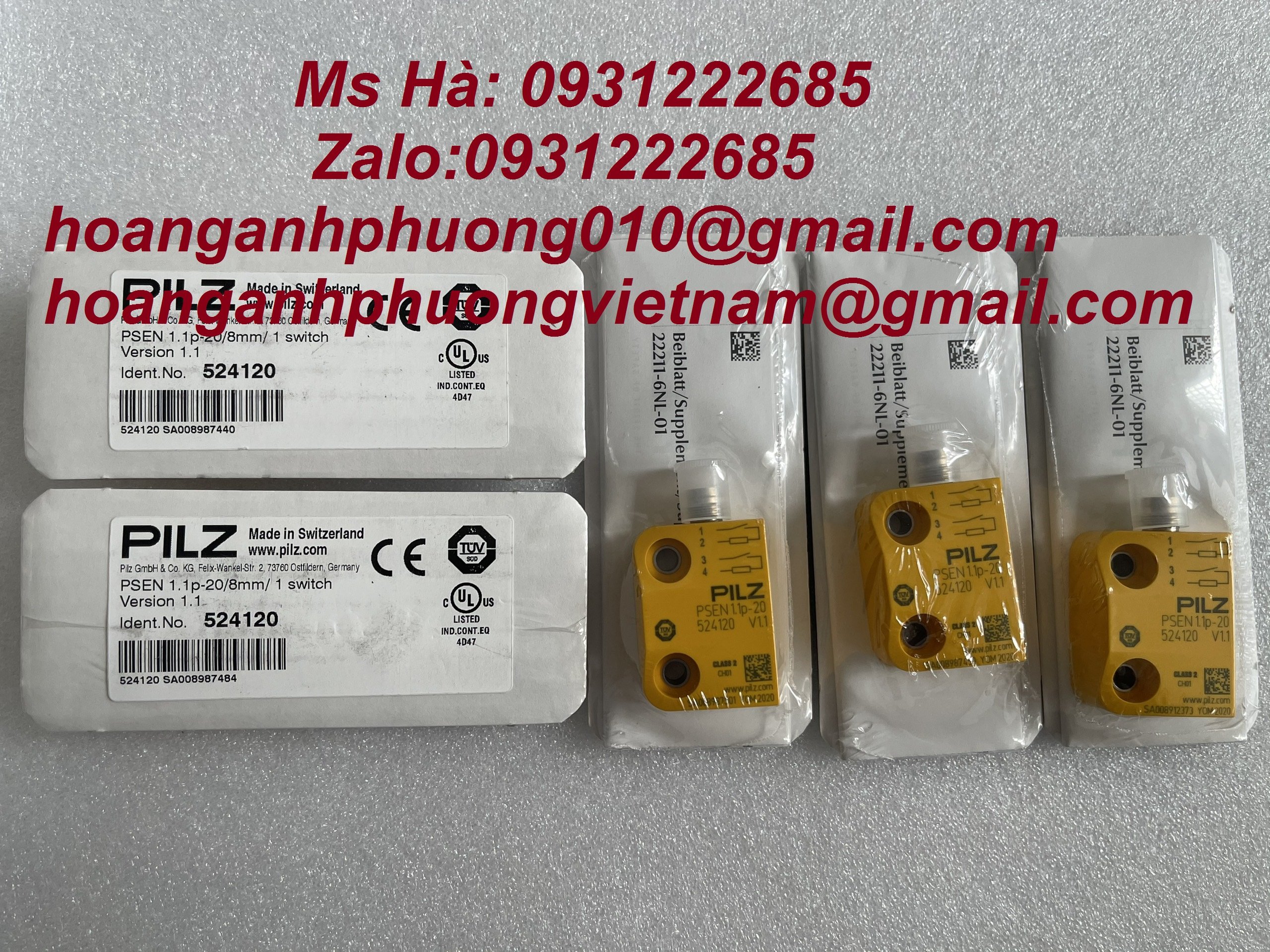 Nhập khẩu giá tốt dòng Pilz PSEN 1.1p-20/8mm/1 switch - Bình Dương
