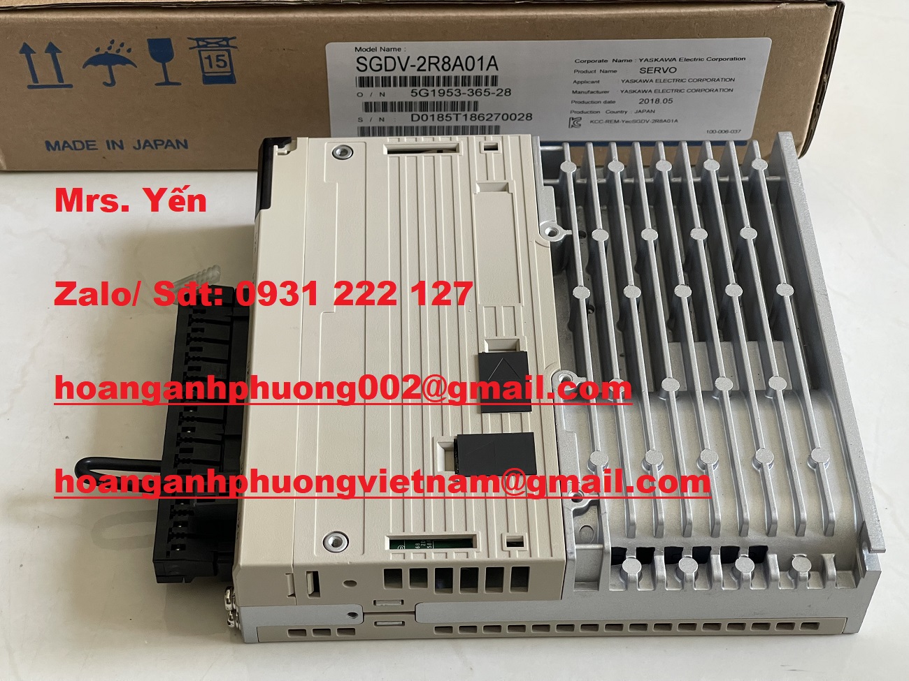 SERVOPACK 400W YASKAWA  SGDV-2R8A01A  NHẬN BÁO GIÁ NGAY
