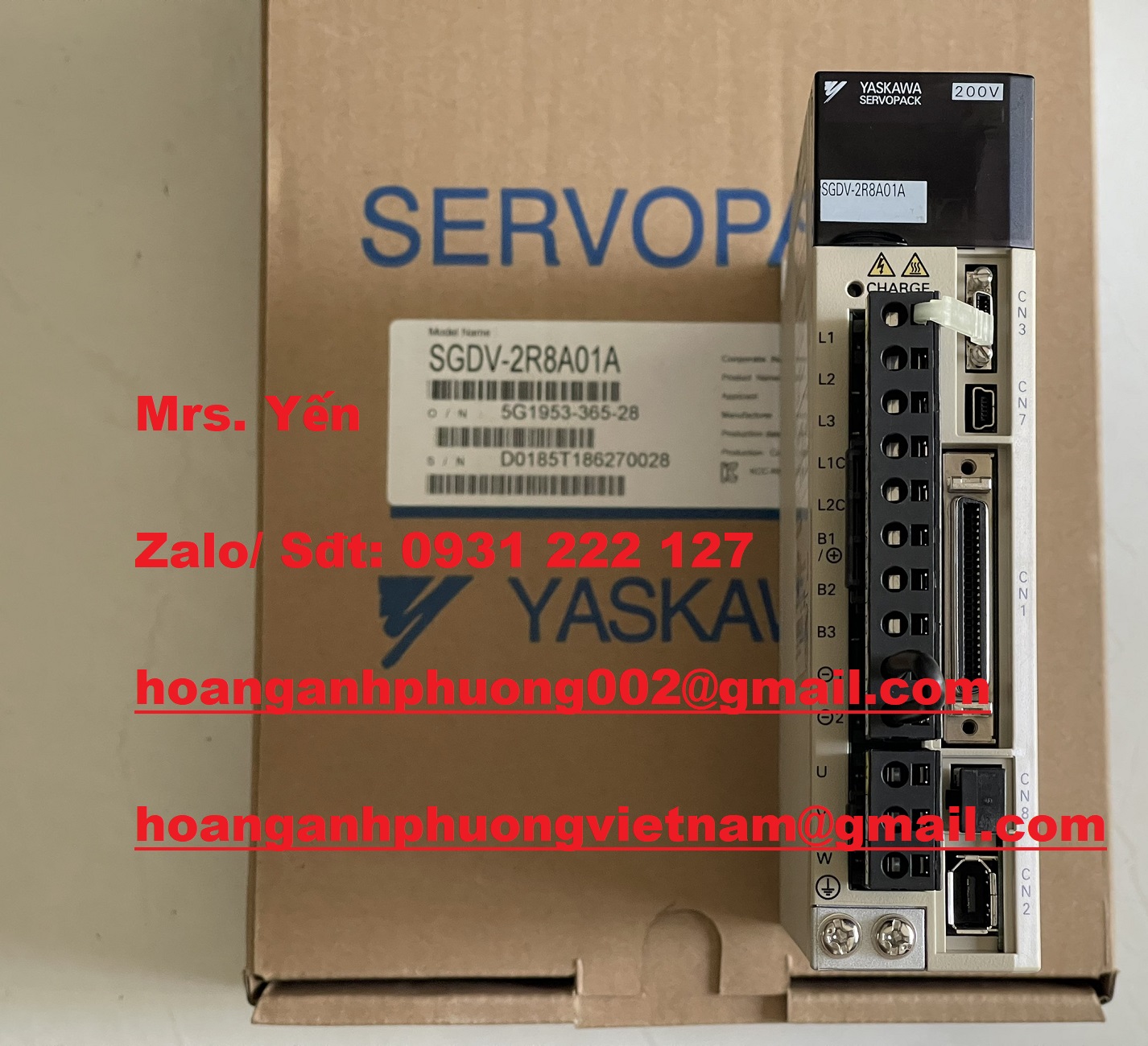 SERVOPACK 400W YASKAWA  SGDV-2R8A01A  NHẬN BÁO GIÁ NGAY